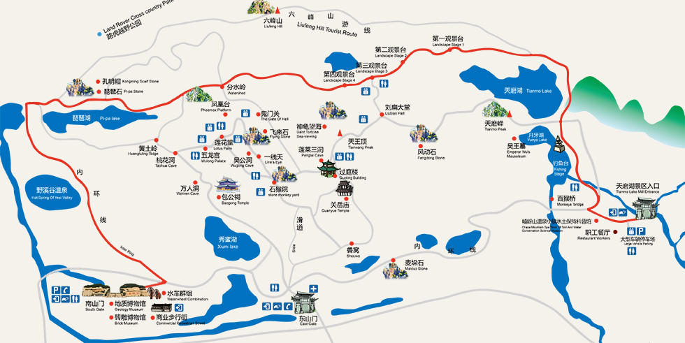 一日游線路B：峽谷休閑游